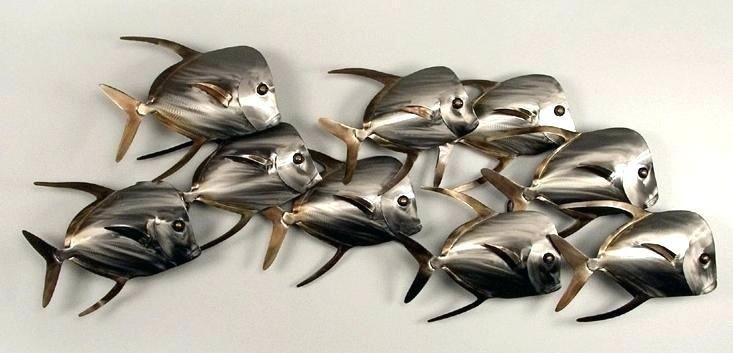Decorative Metal Fish Wall Art Metal Fish Wall Art For Living Room With Regard To Abstract Metal Fish Wall Art (View 6 of 20)