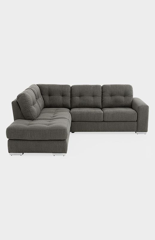 Fabric Sectional Sofa – Grey | Economax Pertaining To Economax Sectional Sofas (View 6 of 10)