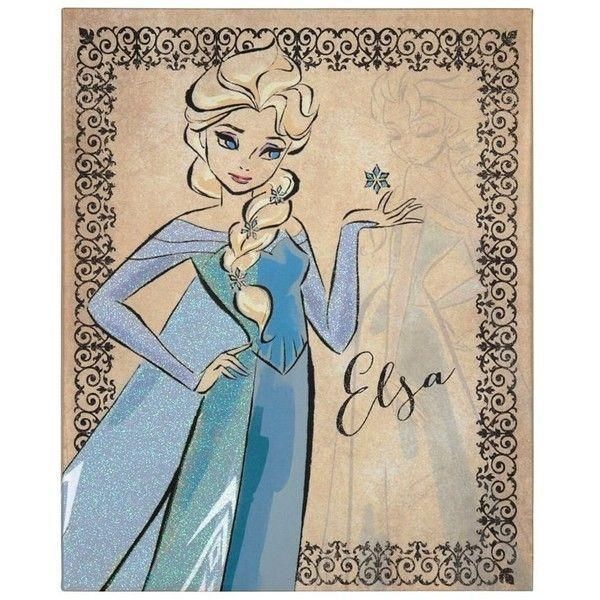 Fashionista Elsa Canvas Art Print ($15) ❤ Liked On Polyvore Intended For Elsa Canvas Wall Art (View 1 of 20)