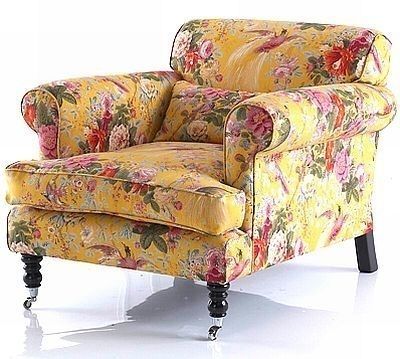 Floral Chintz Sofa | Country English – Pretty Yellow Chintz Chair Within Yellow Chintz Sofas (Photo 33548 of 35622)