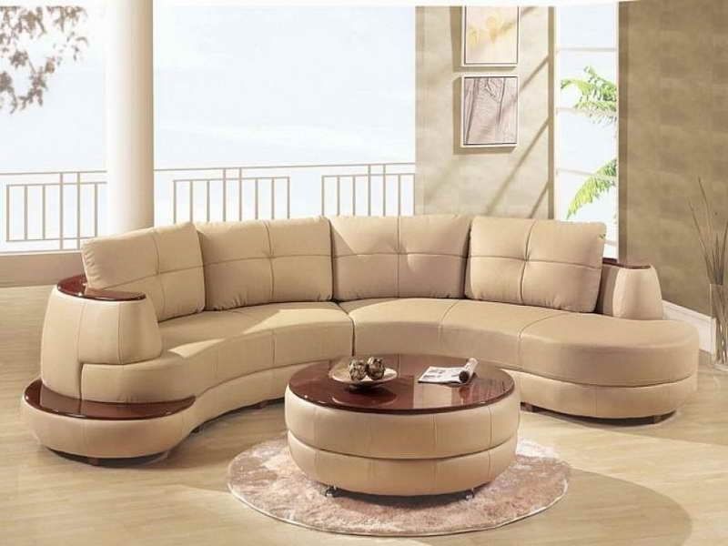 Furniture : Lether Corner Sectional Curved Sofa Set With Cappucino In Rounded Corner Sectional Sofas (View 3 of 10)