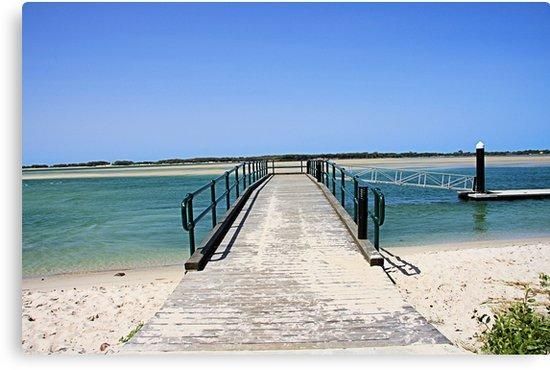 Golden Beach Jetty" Canvas Printsjack01 | Redbubble With Regard To Jetty Canvas Wall Art (View 3 of 20)
