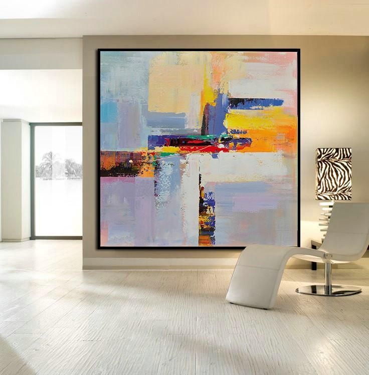 Handmade Large Contemporary Art Canvas Painting, Original Art Within Original Abstract Wall Art (View 5 of 20)