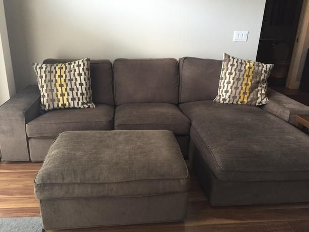 Ikea Kivik Sectional Sofa/chaise/ottoman (Couch) Central Saanich Regarding Durham Region Sectional Sofas (View 8 of 10)