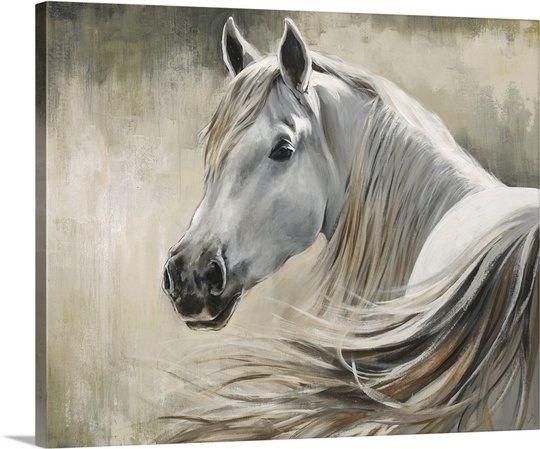 Image Result For Canvas With White Horse Brown And Black Throughout Horses Canvas Wall Art (View 1 of 20)