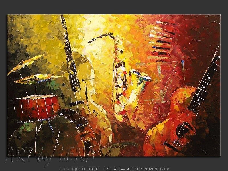 Jazz Fusion | Music Instruments, Art Music And Jazz Within Abstract Jazz Band Wall Art (View 18 of 20)