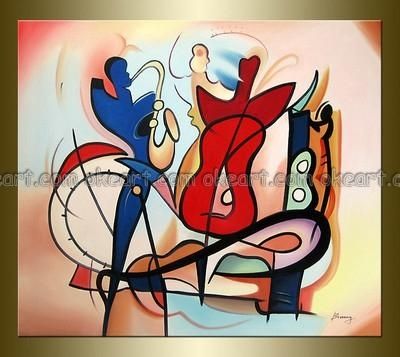 Featured Photo of Abstract Jazz Band Wall Art