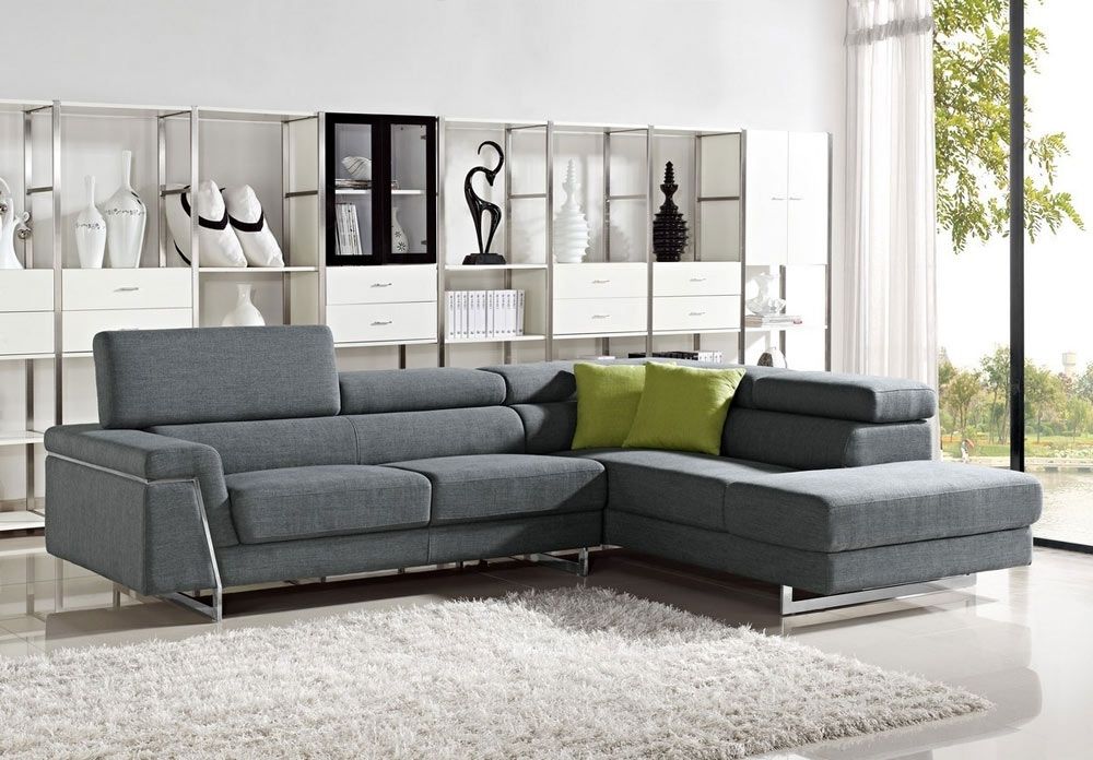 Justine – Modern Fabric Sectional Sofa Set | Fabric Sectional Sofas Within Fabric Sectional Sofas (View 5 of 10)