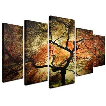 Kohl's Japanese Tree 5 Piece Canvas Wall Art Set | Japanese Tree Pertaining To Kohls 5 Piece Canvas Wall Art (View 9 of 20)
