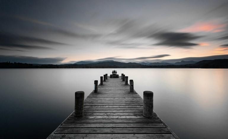 Large Stillness Lake Jetty Printed Canvas Wall Art Eluxury Home Intended For Lake District Canvas Wall Art (View 18 of 20)