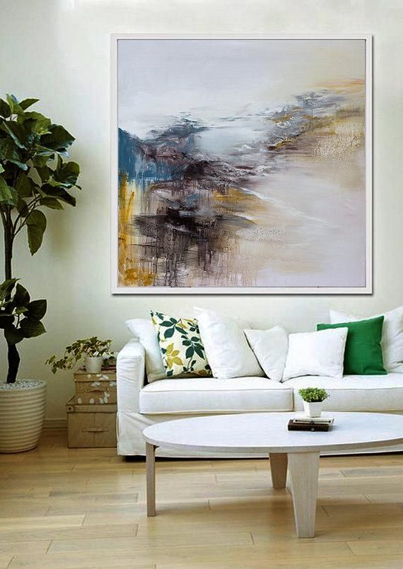 Large Wall Art Abstract Painting Contemporary Art Abstract With Regard To Abstract Wall Art Living Room (Photo 2 of 20)