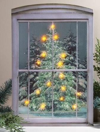 Lighted Canvas Pictures – Christmas Tree Hill Within Lighted Canvas Wall Art (View 15 of 20)