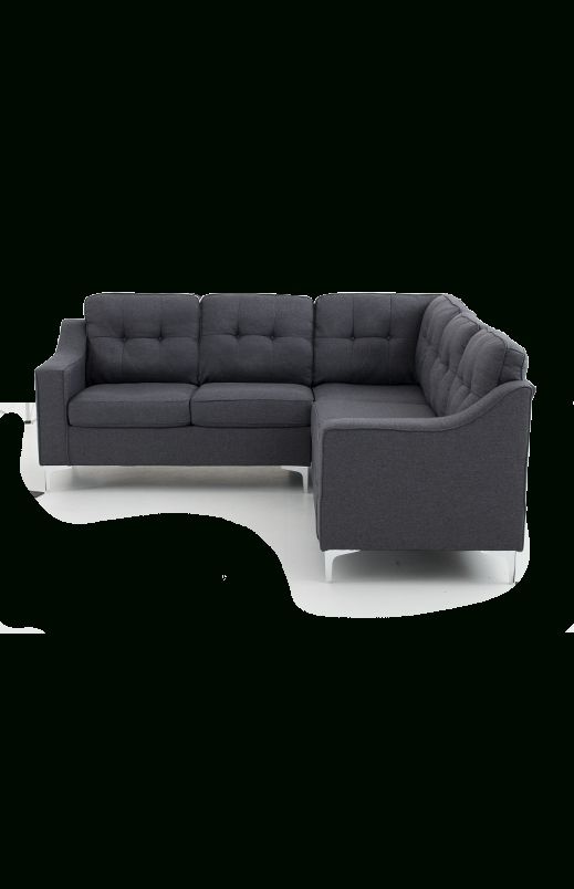 Linen Sectional Sofa – Grey | Economax Pertaining To Economax Sectional Sofas (View 5 of 10)