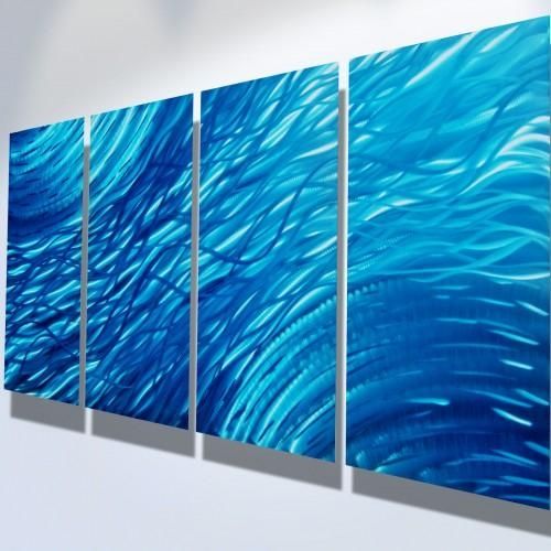 Metal Wall Art Abstract Contemporary Modern Sculpture Ocean Throughout Abstract Ocean Wall Art (View 1 of 20)