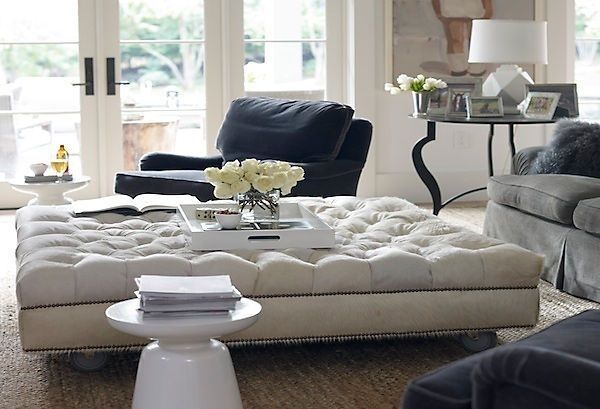 Oversized Ottoman – Google Search | Ednam | Pinterest | Oversized For Sofas With Large Ottoman (View 3 of 10)