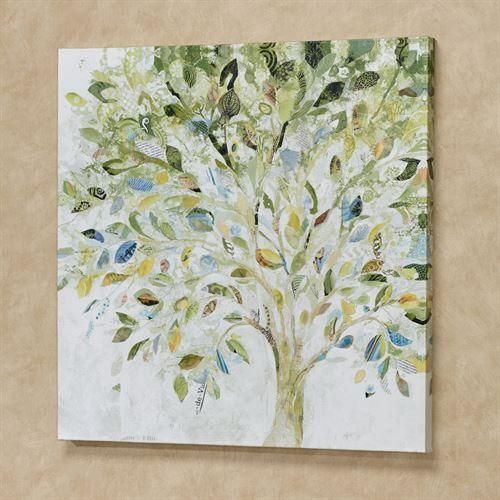 Patchwork Tree Giclee Canvas Wall Art Pertaining To Canvas Wall Art Of Trees (View 7 of 20)