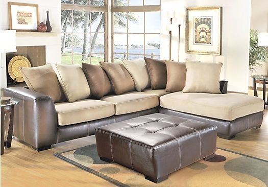 Picture Of Gregory Beige 2Pc Sectional From Sectionals Furniture Throughout Rooms To Go Sectional Sofas (View 2 of 10)