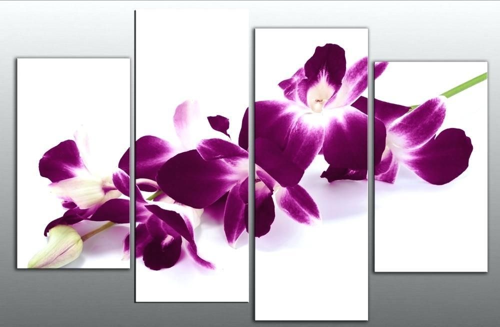 Purple Floral Canvas Wall Art – Bestonline Regarding Purple Flowers Canvas Wall Art (View 3 of 20)