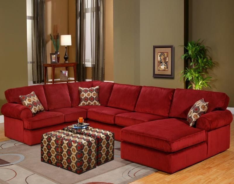 Red Sectional Sofa Be Equipped Red Leather Sectional Sofa With Intended For Red Sectional Sofas (View 4 of 10)