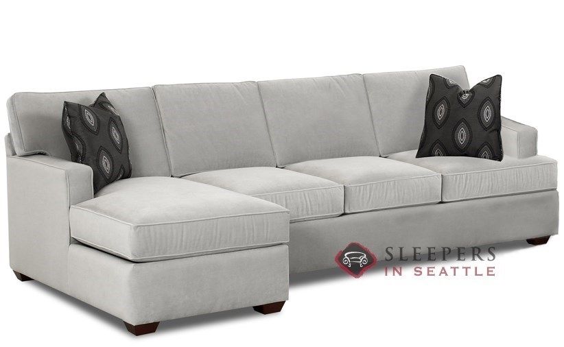 Savvy Lincoln Chaise Sectional Sleeper Sofa (Queen) At Sleepers In Inside Seattle Sectional Sofas (View 9 of 10)
