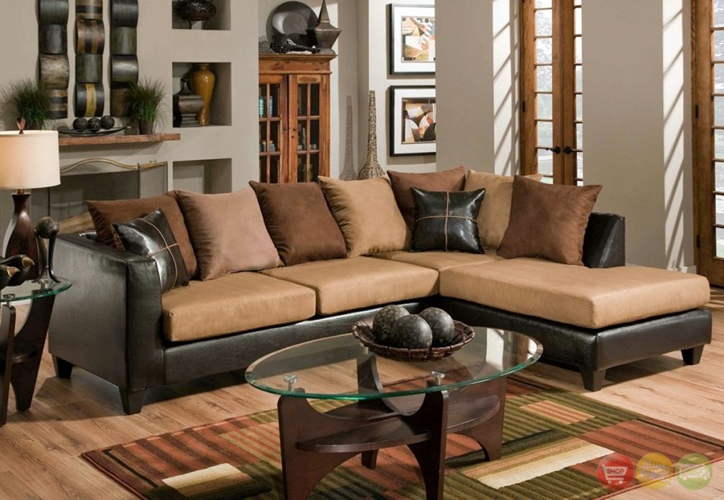 Sectional Sofa Design: Excellent Choosen Microsuede Sectional Sofa Intended For Microsuede Sectional Sofas (Photo 4 of 10)