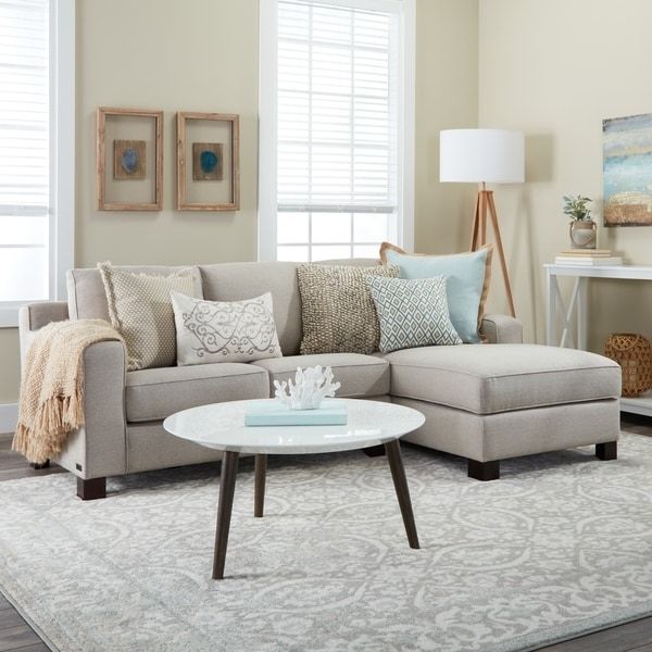 Sectional Sofa With Chaise In Light Grey – Free Shipping Today Intended For Light Grey Sectional Sofas (View 2 of 10)