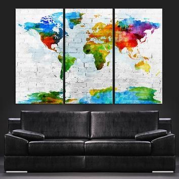 Shop Colorful Abstract Wall Art On Wanelo With Rainbow Canvas Wall Art (View 3 of 20)