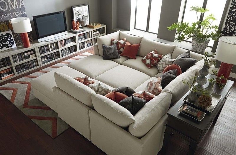 Sofa Beds Design Astonishing Contemporary Sectional With Regard To For Sectional Sofas With Oversized Ottoman 