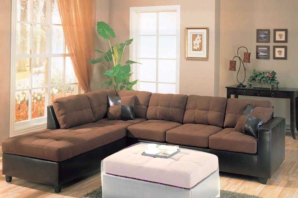Sofa Beds Design: Breathtaking Traditional Suede Sectional Sofas Throughout Leather And Suede Sectional Sofas (View 1 of 10)