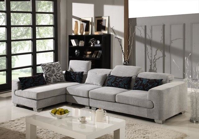 Sofa Beds Design: Stunning Ancient Microsuede Sectional Sofas Ideas With Regard To Microsuede Sectional Sofas (Photo 3 of 10)