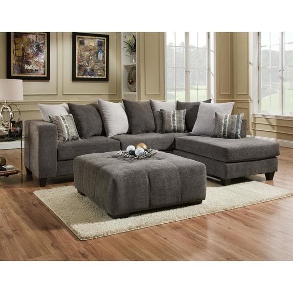 Sofa Trendz Daytona Sectional – Free Shipping Today – Overstock With Sectionals With Ottoman (View 1 of 10)