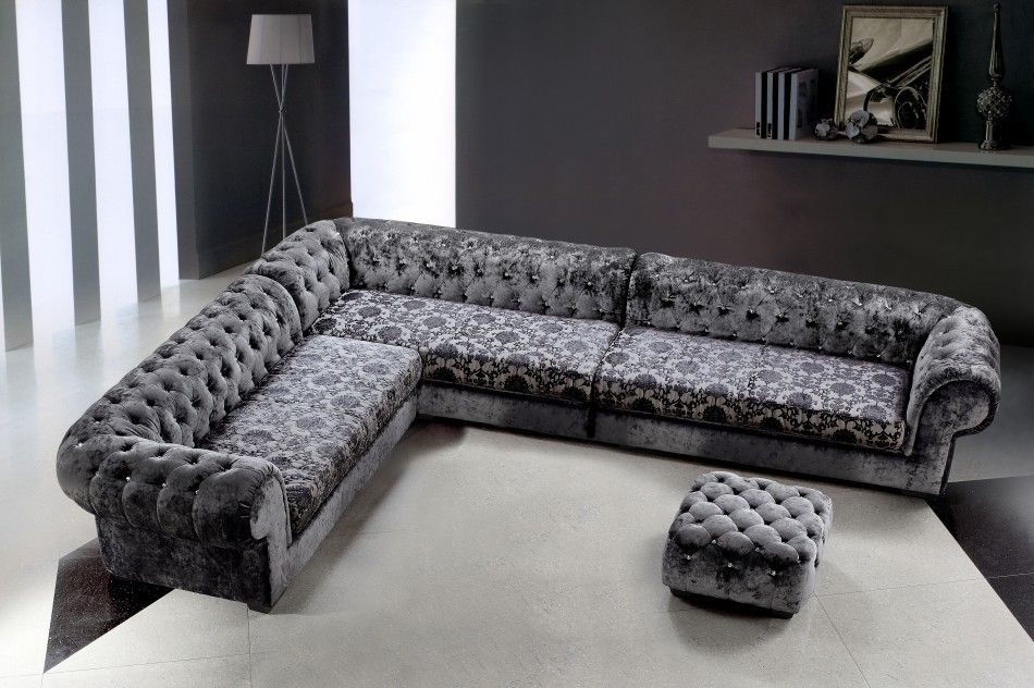 Sofa With Crystals Throughout Fabric Sectional Sofas (View 10 of 10)