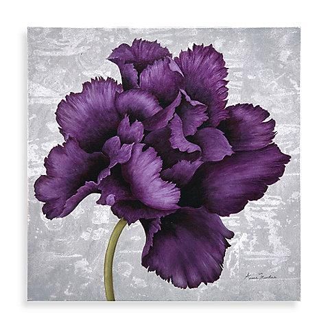 The Plum Colored Flower Of This Canvas Wall Art Will Add A Nice Pertaining To Purple Flowers Canvas Wall Art (View 10 of 20)