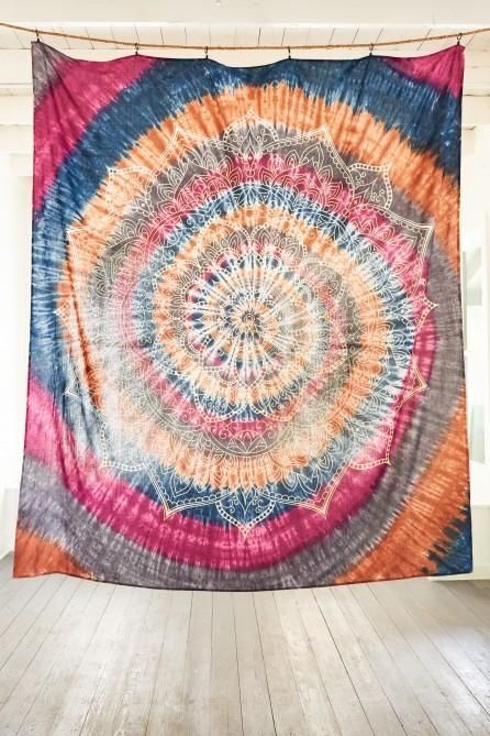 Tie Dye Mandala Tapestry – Earthbound Trading Co (View 10 of 20)