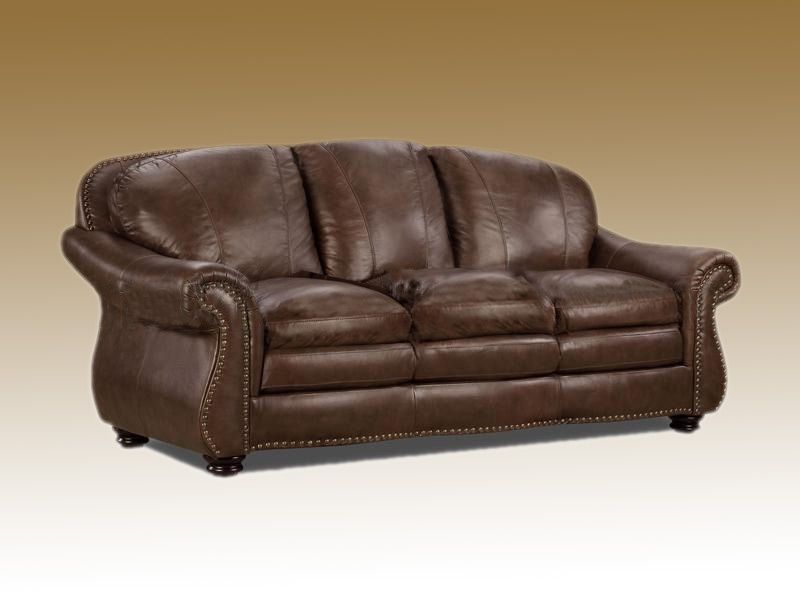 Top Full Leather Sofa Roll Arm Luxury Leather Sofa Custom Full Grain Throughout Full Grain Leather Sofas (View 5 of 10)