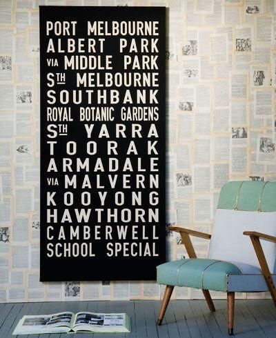 Tram Scrolls | Bus Banners & Personalised Canvas Word Art | Custom Pertaining To Queensland Canvas Wall Art (View 4 of 20)