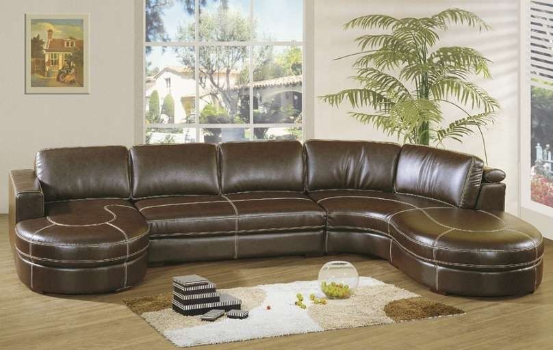 U Shaped Sectional Leather Custom Sofa Recliner Leather Sectional In U Shaped Leather Sectional Sofas (Photo 7 of 10)