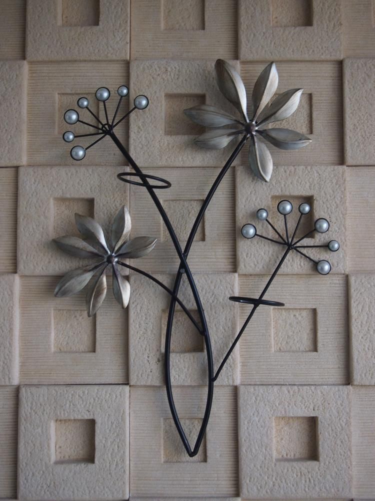 Wall Art Decor: Butterfly Circles Iron Metal Wall Art Pattern Within Abstract Flower Metal Wall Art (View 4 of 20)