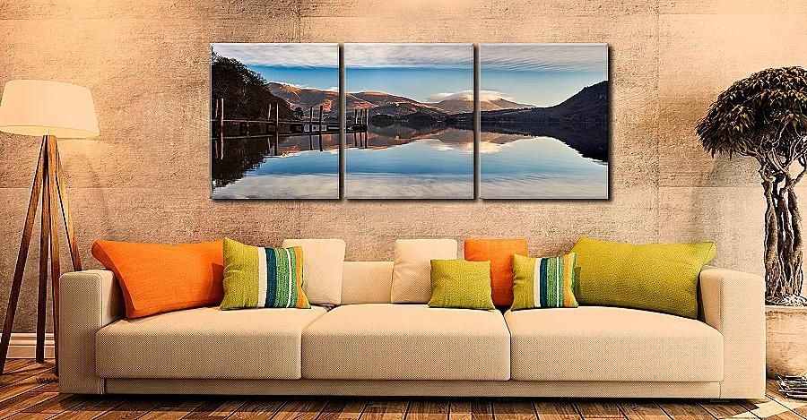Wall Art Luxury Large 3 Piece Canvas Wall Art High Definition Throughout Lake District Canvas Wall Art (View 11 of 20)