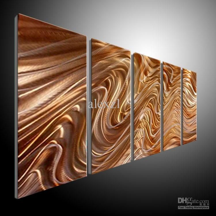 2018 Metal Wall Art Abstract Contemporary Sculpture Home Decor Inside Contemporary Metal Wall Art (View 7 of 10)