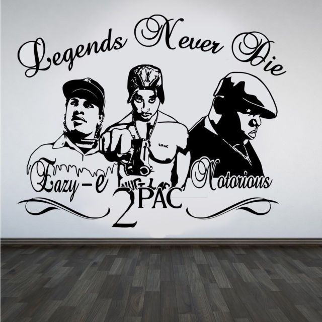 2Pac Tupac Eazy E Notorious B.i.g Rappers Hip Hop Legends Diy Wall Intended For Hip Hop Wall Art (Photo 10 of 10)