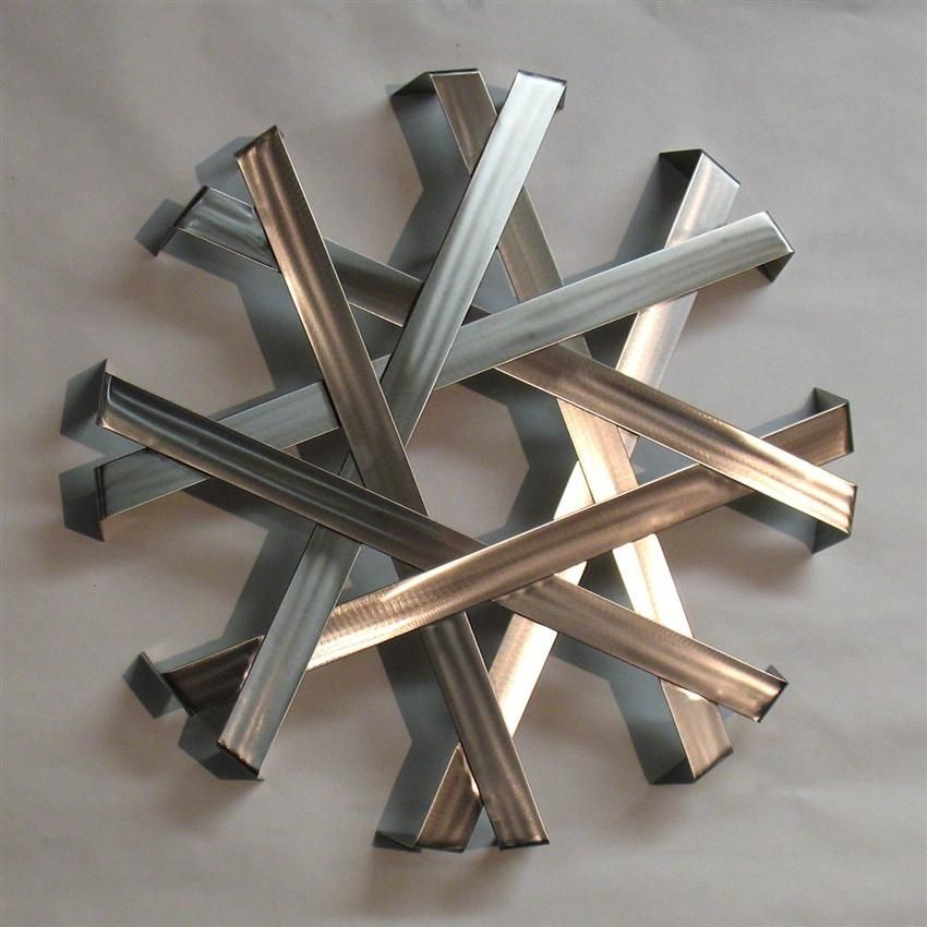 Abstract Metal Wall Art Sculpture – Stainless Steel | Modern Metal In Metal Wall Art Sculptures (Photo 7 of 10)
