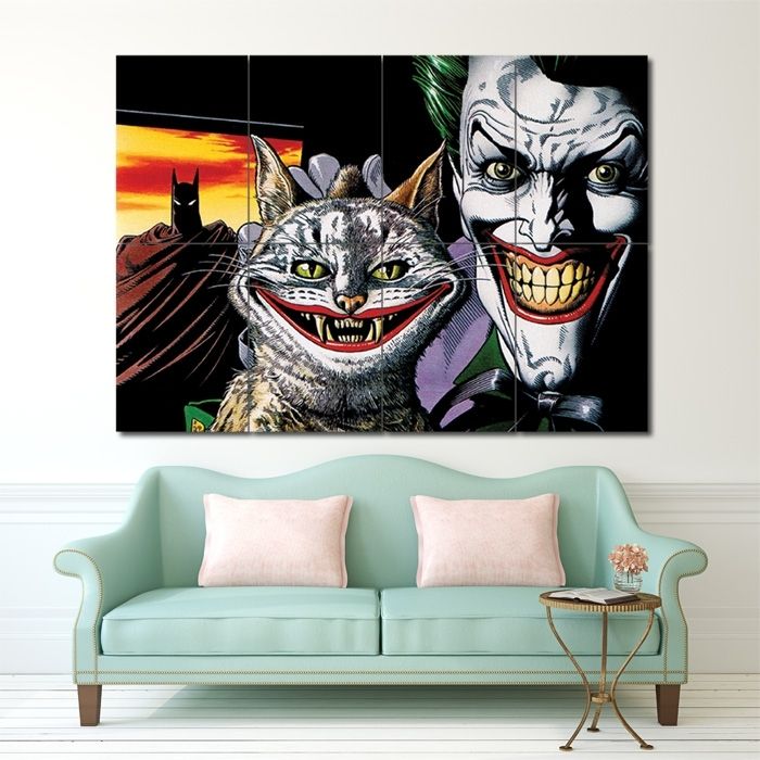 Batman The Joker Bull And Ke Block Giant Wall Art Poster In Joker Wall Art (View 4 of 10)