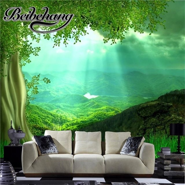 Beibehang High Fashion 3D Natural Wall Art Set Living Room Within Nature Wall Art (View 1 of 10)