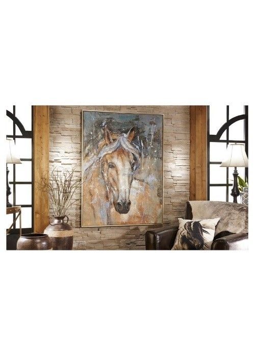 Canvas And Wood Horse Wall Print – Beckman's Intended For Horses Wall Art (Photo 1 of 10)