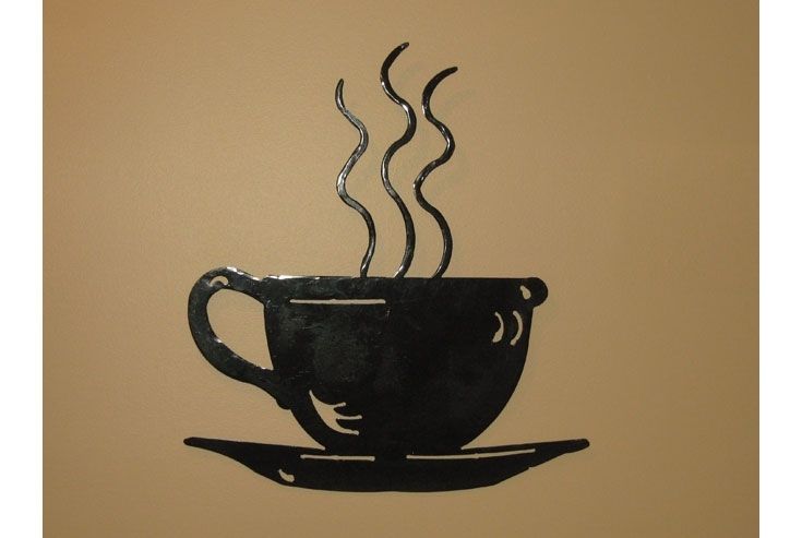 Coffee Cup Wall Art Coffee Drinker Regarding Stylish Household Metal Regarding Coffee Wall Art (View 10 of 10)