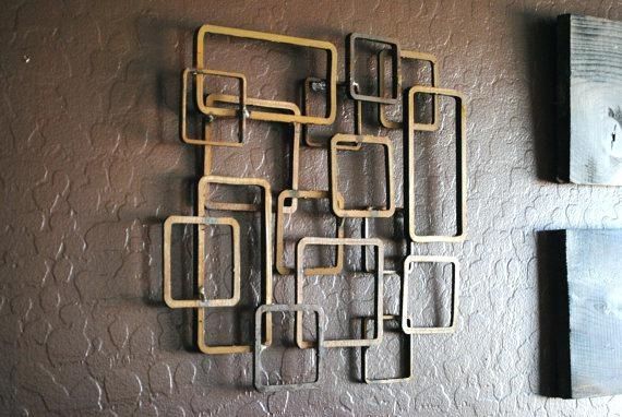 Contemporary Metal Wall Art Abstract Sculpture Home Decor Silver Throughout Contemporary Metal Wall Art (Photo 2 of 10)