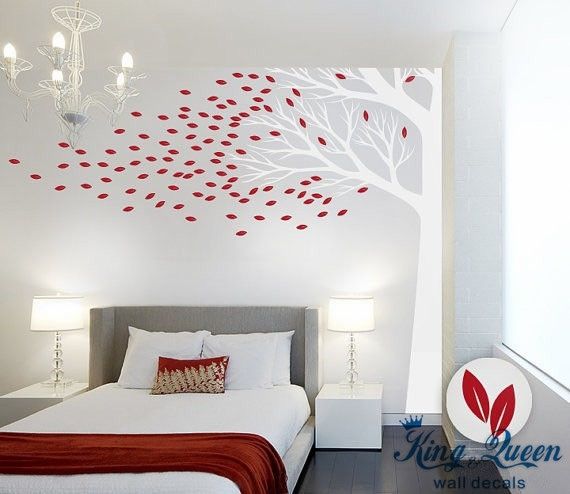 Corner Tree Wall Decal Vinyl Wall Art Large Wall Sticker For Bedroom Intended For Corner Wall Art (Photo 5 of 10)