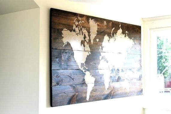 Custom Wall Maps Custom Wall Maps Wall Art Designs Personalized Wood With Regard To Personalized Wood Wall Art (View 4 of 10)