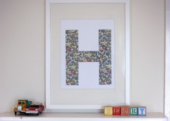 Diy: Framed Letter Wall Art Pertaining To Letter Wall Art (View 1 of 10)